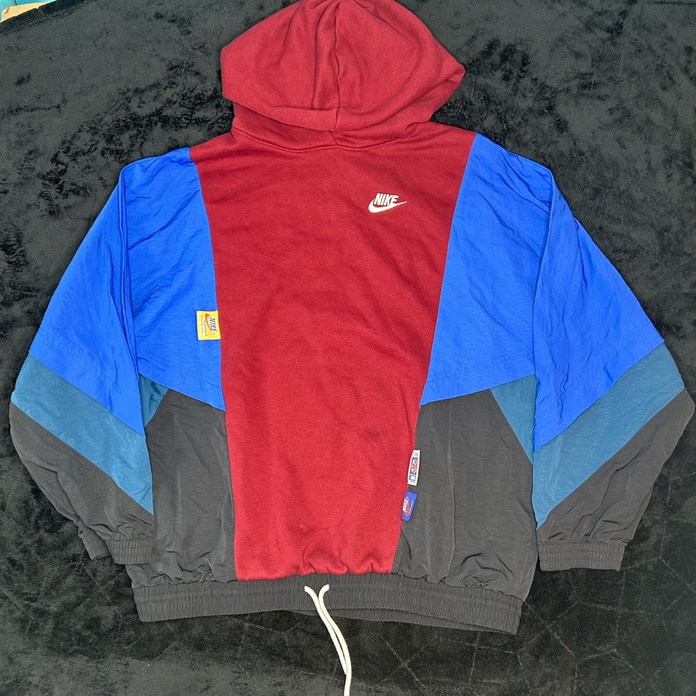 Nike Icon Clash Womens Pullover Windbreaker Hoodie Red Blue Black CJ2029-677 S